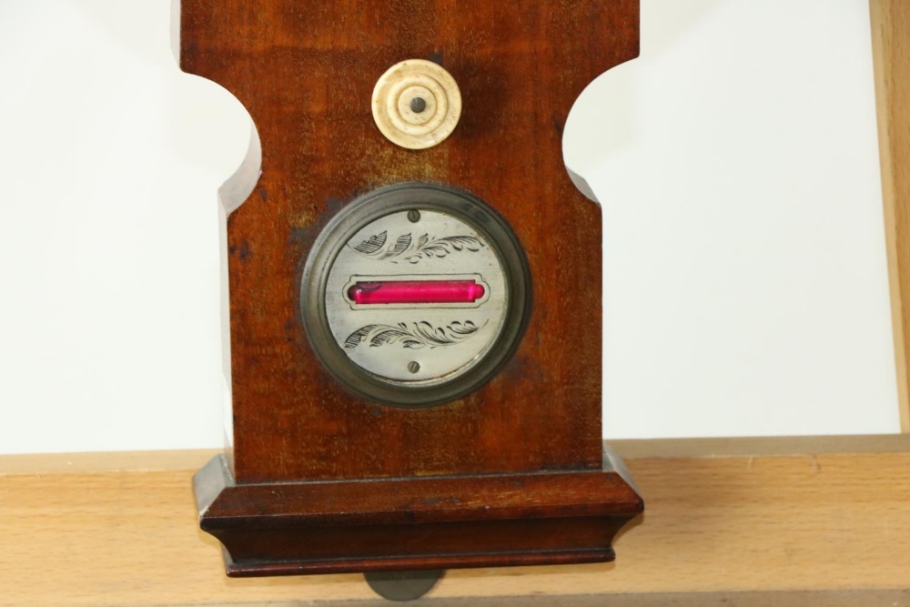 THIS LOT HAS BEEN WITHDRAWN A late 19th Century mahogany Wheel Barometer, by Negretti & Zambra, - Image 3 of 9