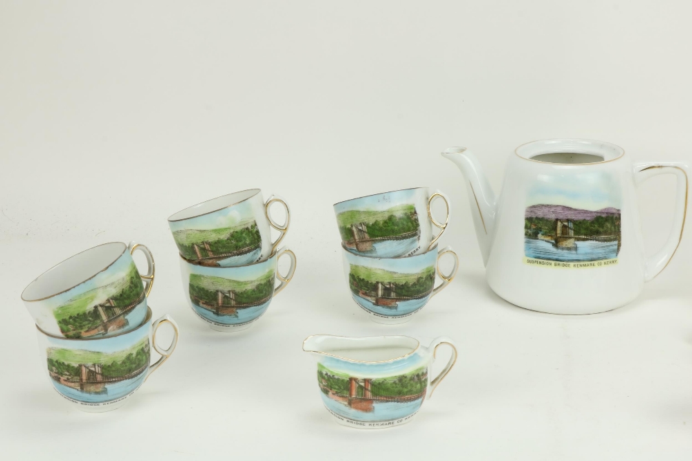 A collection of varied 'Goss' China (Irish) including: teapot, cup, butter dish, and other unusual - Image 3 of 7