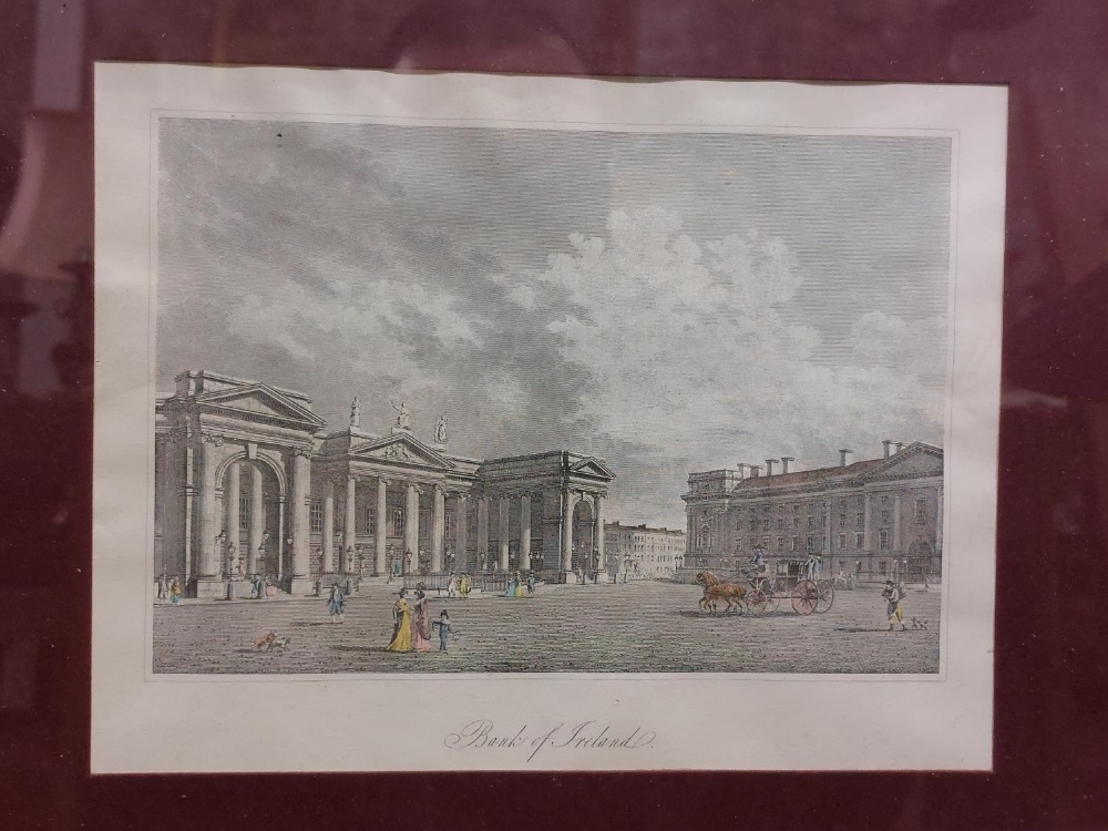 After S.C. Hall Prints: Four coloured Views in Dublin, to include: * Bank of Ireland * Trinity - Image 3 of 4