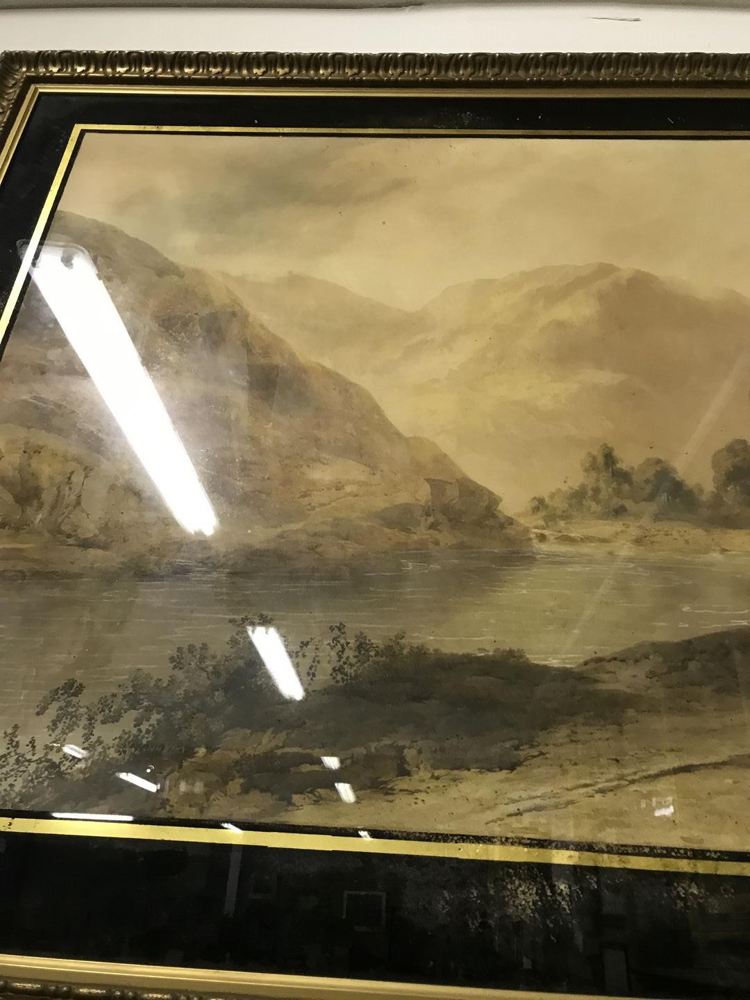 Early 19th Century Irish School A large impressive pair of Watercolours, 'Lakes of Killarney with - Image 15 of 21