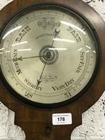 THIS LOT HAS BEEN WITHDRAWN A late 19th Century mahogany Wheel Barometer, by Negretti & Zambra, - Image 9 of 9