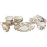 A part Staffordshire Tea Service, by T. Goode & Co., London, decorated in the Chinese taste with