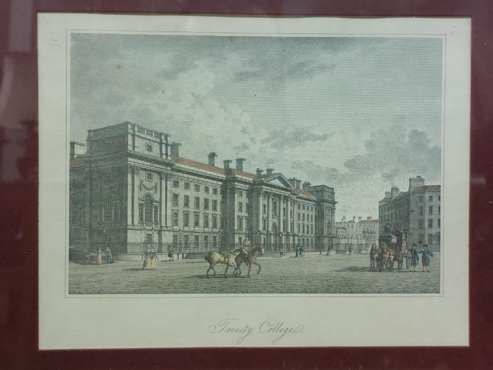 After S.C. Hall Prints: Four coloured Views in Dublin, to include: * Bank of Ireland * Trinity - Image 2 of 4