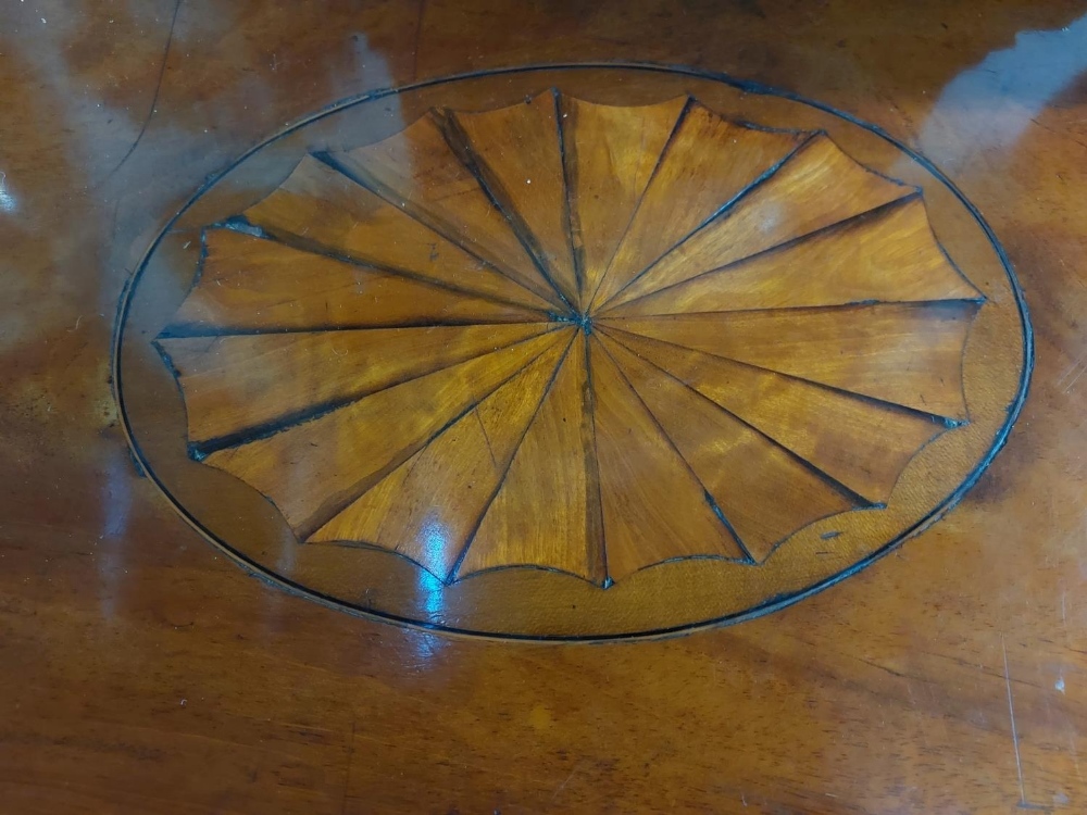 A Georgian period fine quality serpentine front mahogany Sideboard, the shaped top with central - Image 2 of 2