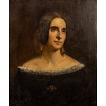 In the Manner of James Butler Brennan (1825-1889) "Portrait of an elegant Lady," O.O.C., head and