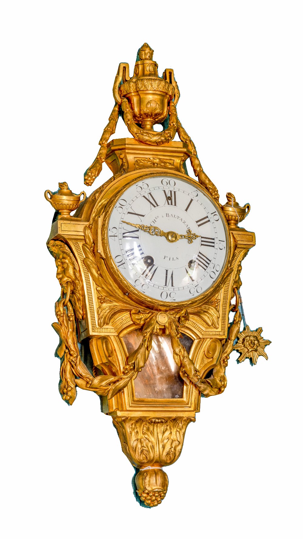 An important fine quality 18th Century French late Louis XV ormolu striking Cartel Clock, by