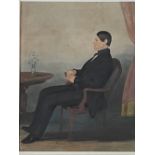 Patrick Wybrant, Irish / American (1816-1894) "Portrait of Gentleman seated (member of the