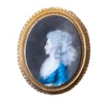 Attributed to Hugh Douglas Hamilton (1740-1808) "Portrait of Lady Gardiner (wife of Luke Gardiner),"