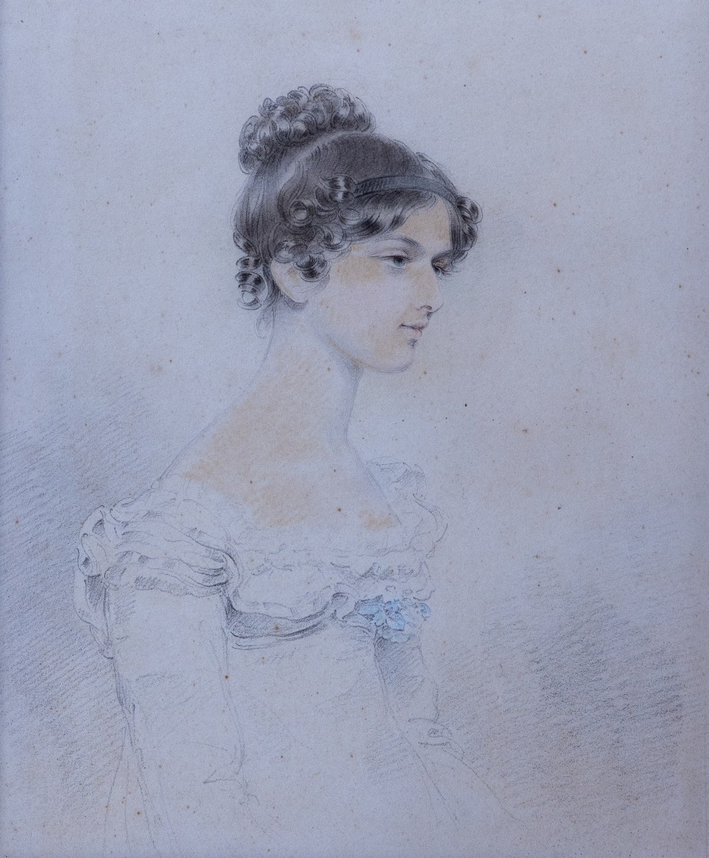 Joseph Slater, R.A., British (1782-1837) "Lady Charlotte Albina Monatgue Scott" (Married James - Bild 2 aus 2