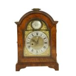 A fine walnut cased Bracket Clock, by James Mangen, Cork, with single fus‚e movement striking on a