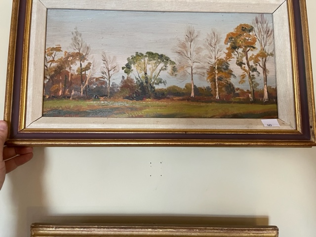 John Whitlock Condner, R.W.A. (1913-2008) "Autumn Hedgerow," O.O.B., signed lower left, gallery - Image 2 of 2