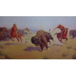 After Frederic Sackrider Remington (1861-1909) A set of 6 artist's Proof coloured Lithographs