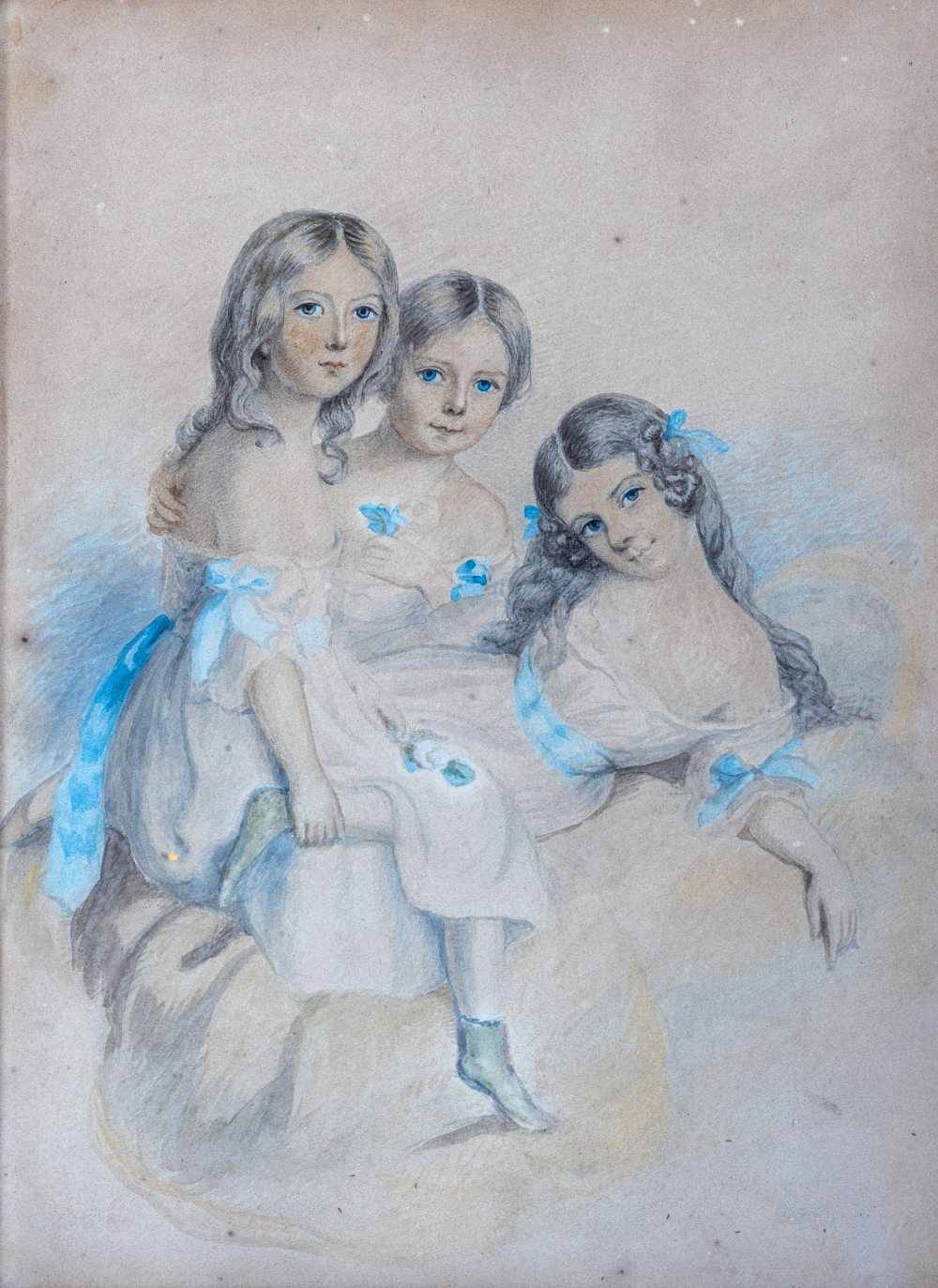19th Century Irish School "Henrietta, Mary & Emily, daughters of Michael Beauman of Furness, Co.