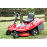 A Castlegarden branded red coloured XE70 Ride-on Lawn Mower. (1)