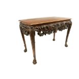 An 18th Century style Irish mahogany Side Table,ÿpossibly Butler of Dublin, the rectangular