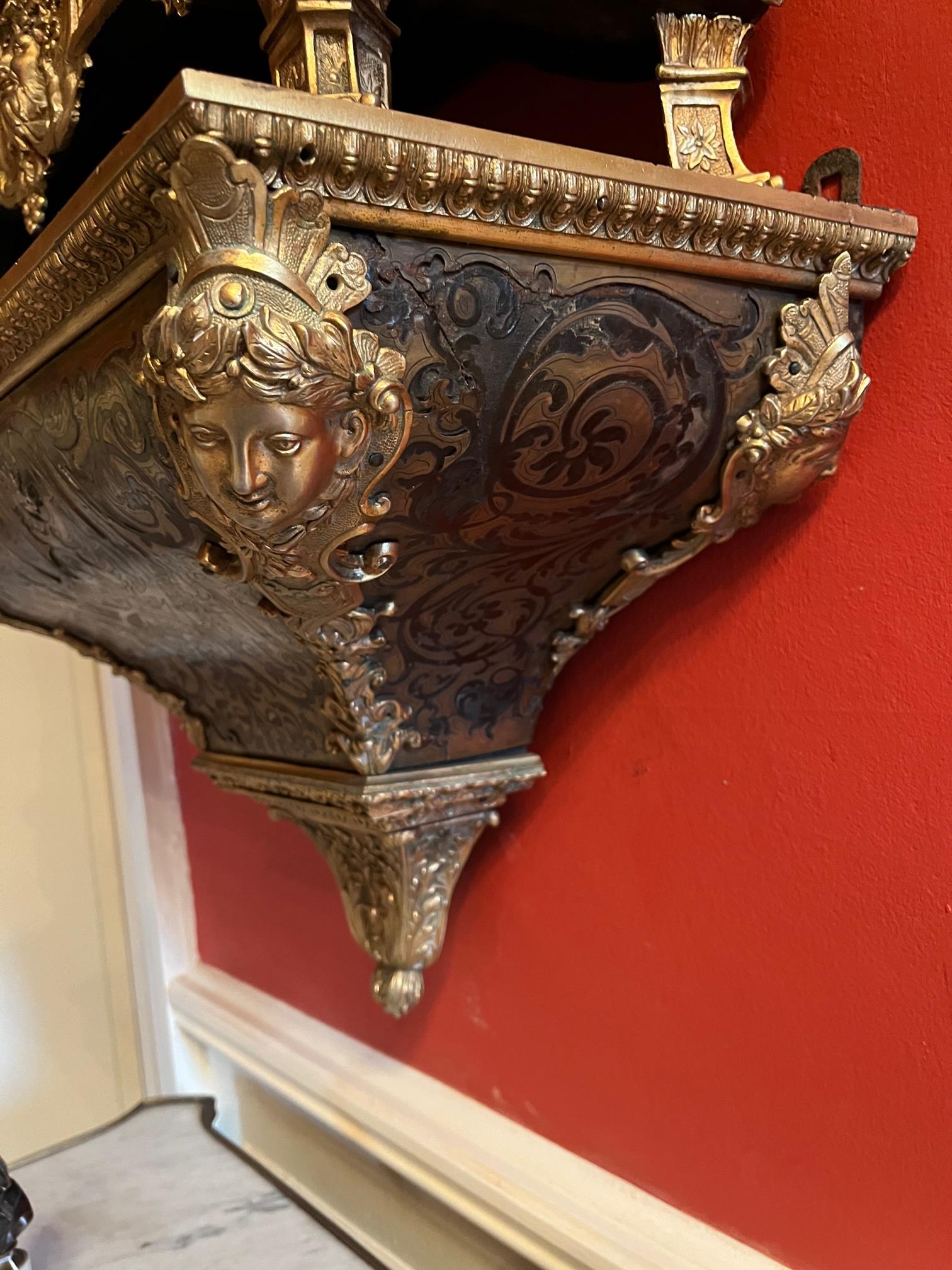 A magnificent late 18th Century French Boulle Bracket Clock, the top surmounted with a gilt bronze - Image 5 of 22