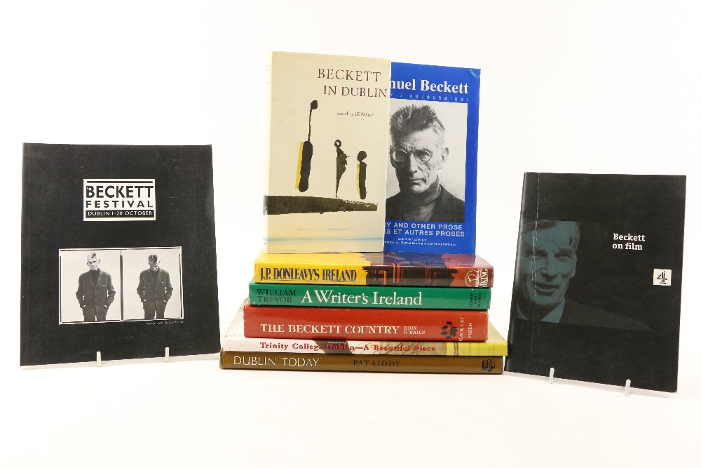 O'Brien (Eoin) The Beckett Country, 4to D. 1986, illus., cloth & d.w.; Wilmer (S.E.) Beckett in