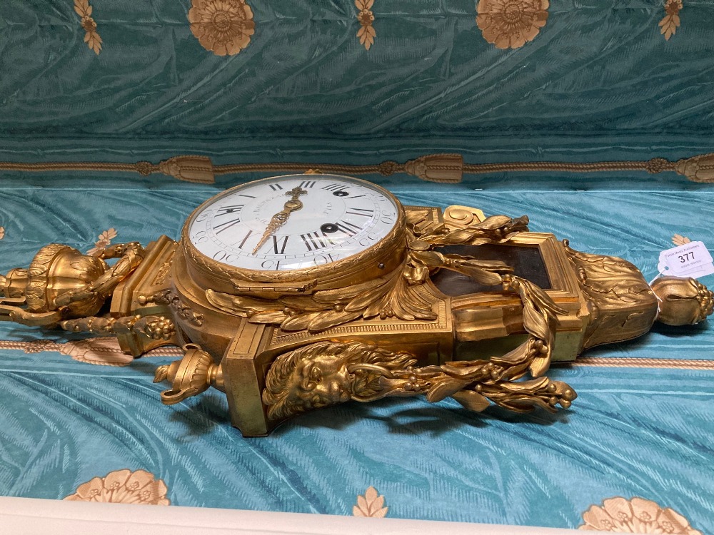 An important fine quality 18th Century French late Louis XV ormolu striking Cartel Clock, by - Image 5 of 31