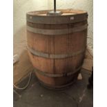 A pair of metal bound wooden coopered Barrels, by I.S.C. World Cooperage Company, each approx. 89cms