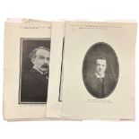 Political Prints:  Weekly Freemen, a large Bundle of Photographic and Cartoon Pen Pictures of