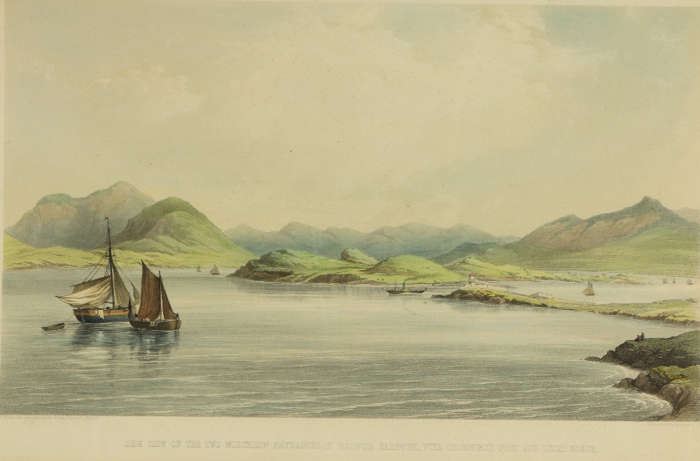 Attractive & Rare coloured Views of Valentia Co Kerry: After William Fitzroy Knight, Irish (b. c. - Image 2 of 5