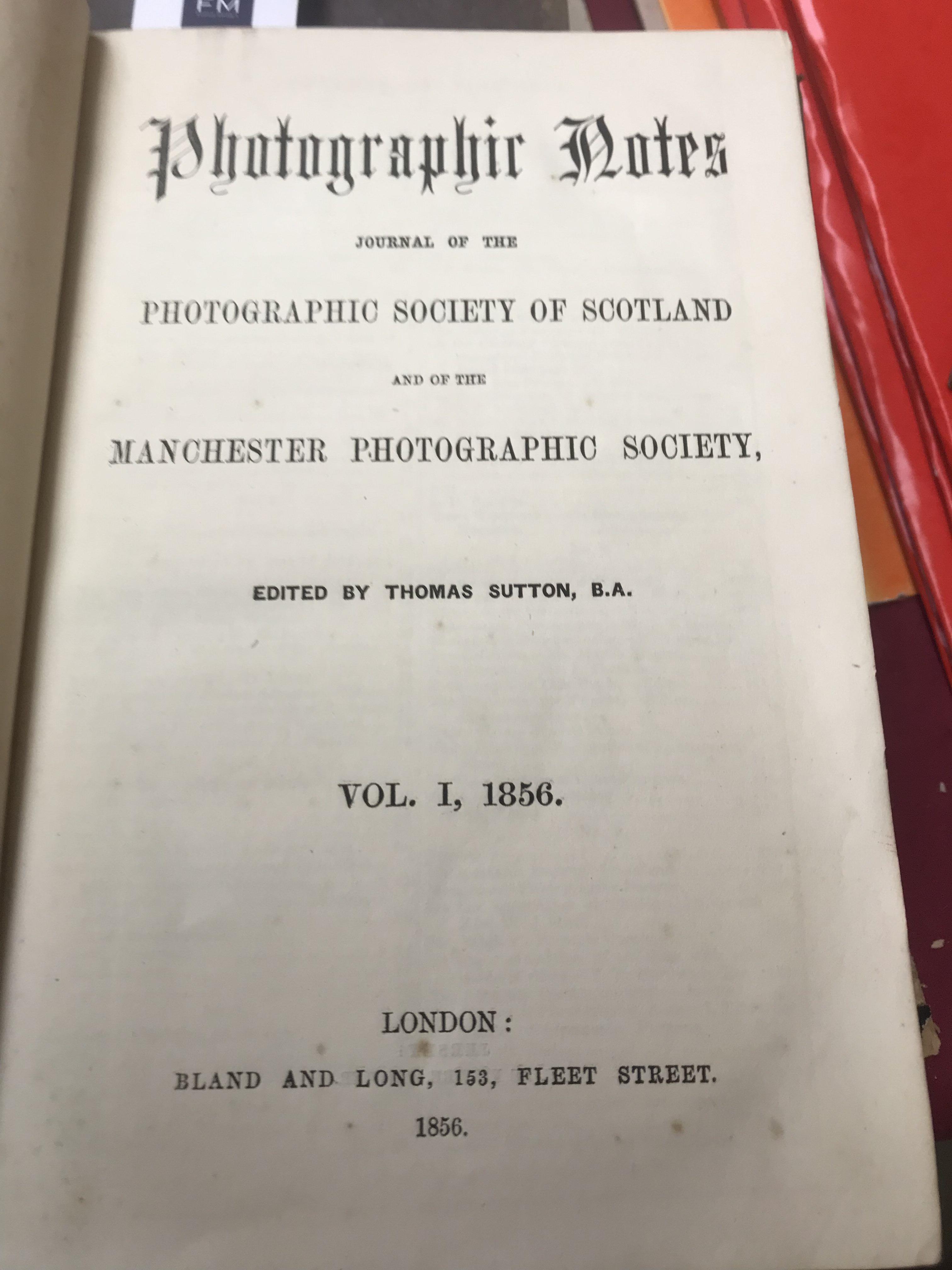 Early Periodical Journal on Photography Sutton (Thomas)editor. Photographic Journal, Journal of - Image 19 of 23