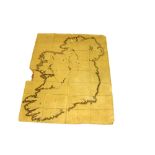 Irish Map: Railwayana [Arrowsmith (J.)] Skeleton Map of Ireland having Delineated there on the
