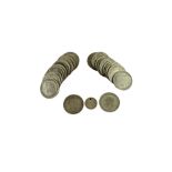 Coins:  [British] A large and varied quantity of silver Coins, including: * Queen Victorian