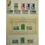 Stamps:  Egypt, three stamp albums containing hundreds of stamps, c. 1920-1981. In 3 Scott folio