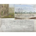 Colonial Watercolours:   India & Far East :  Four varied watercolours and drawings 1.       “Our