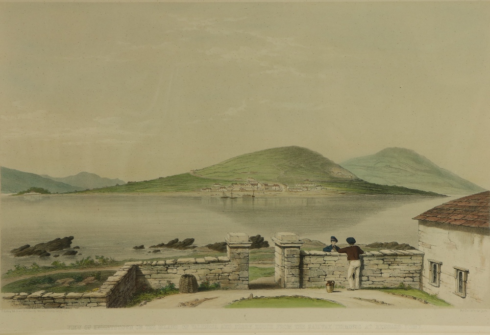 Attractive & Rare coloured Views of Valentia Co Kerry: After William Fitzroy Knight, Irish (b. c.