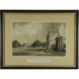 Co. Offaly:  Rare Lithograph The Great Telescope erected at Birr Castle, by the Earl of Rosse,