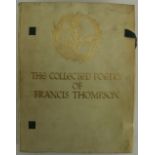 Signed Limited Edition Thompson -The Collected Poetry of Francis Thompson, 4to London (Hodder &