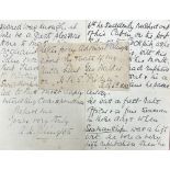 Naval Interest:  [Alington (Rear Admiral Arthur H.) An 8 page Manuscript Letter addressed to a