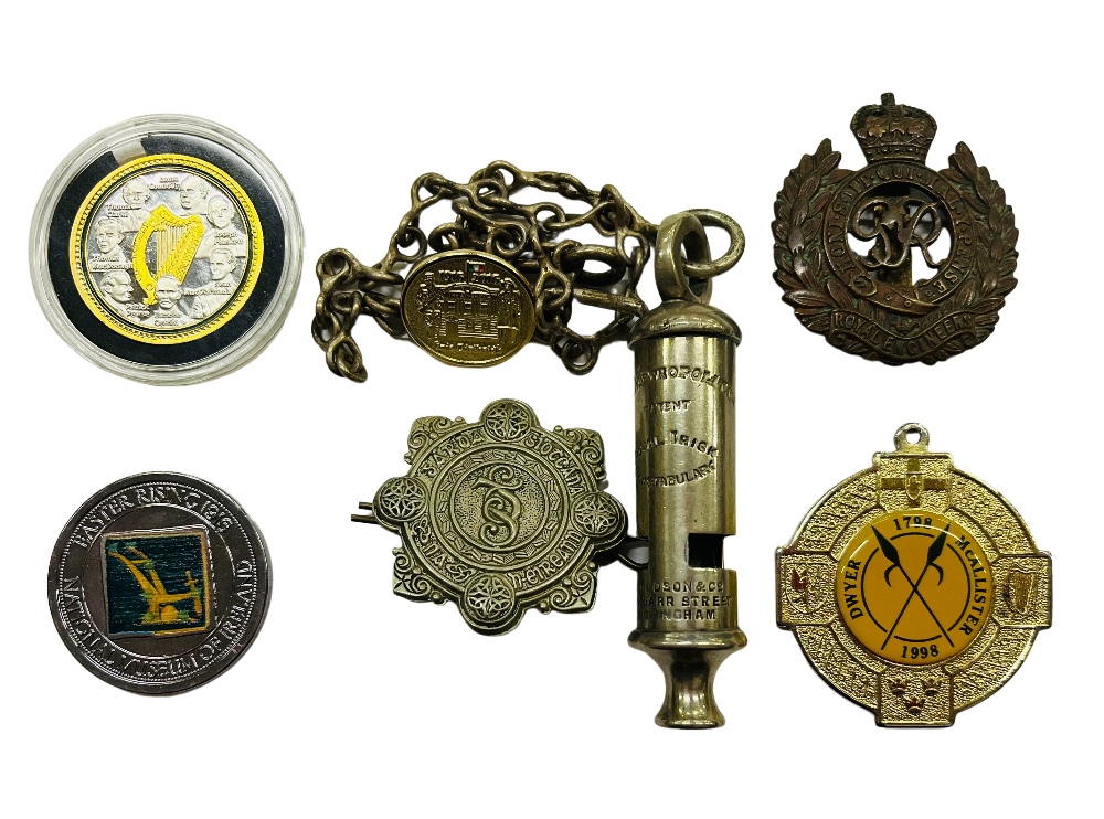 Irish Political Badge (Police 1916 etc.) A varied collection to include a metal Garda Siochana Cap