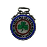 Medal:  County Limerick, A rare circular enamel and silvered Medal, the obverse decorated with