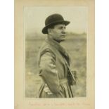 Photograph:  A three-quarter length Photograph of 'Mussolini,'  approx. 31.5cms x 21.5cms (12 1/2" x