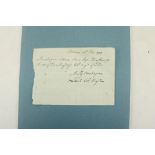 Manuscript - American War: A note dated from Strabane, 26th Feb. 1777, to William Knox,
