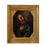 Early 19th Century Spanish School "St. Peter holding Key," O.O.P., 23cms x 18cms (9" x 7"). (1)