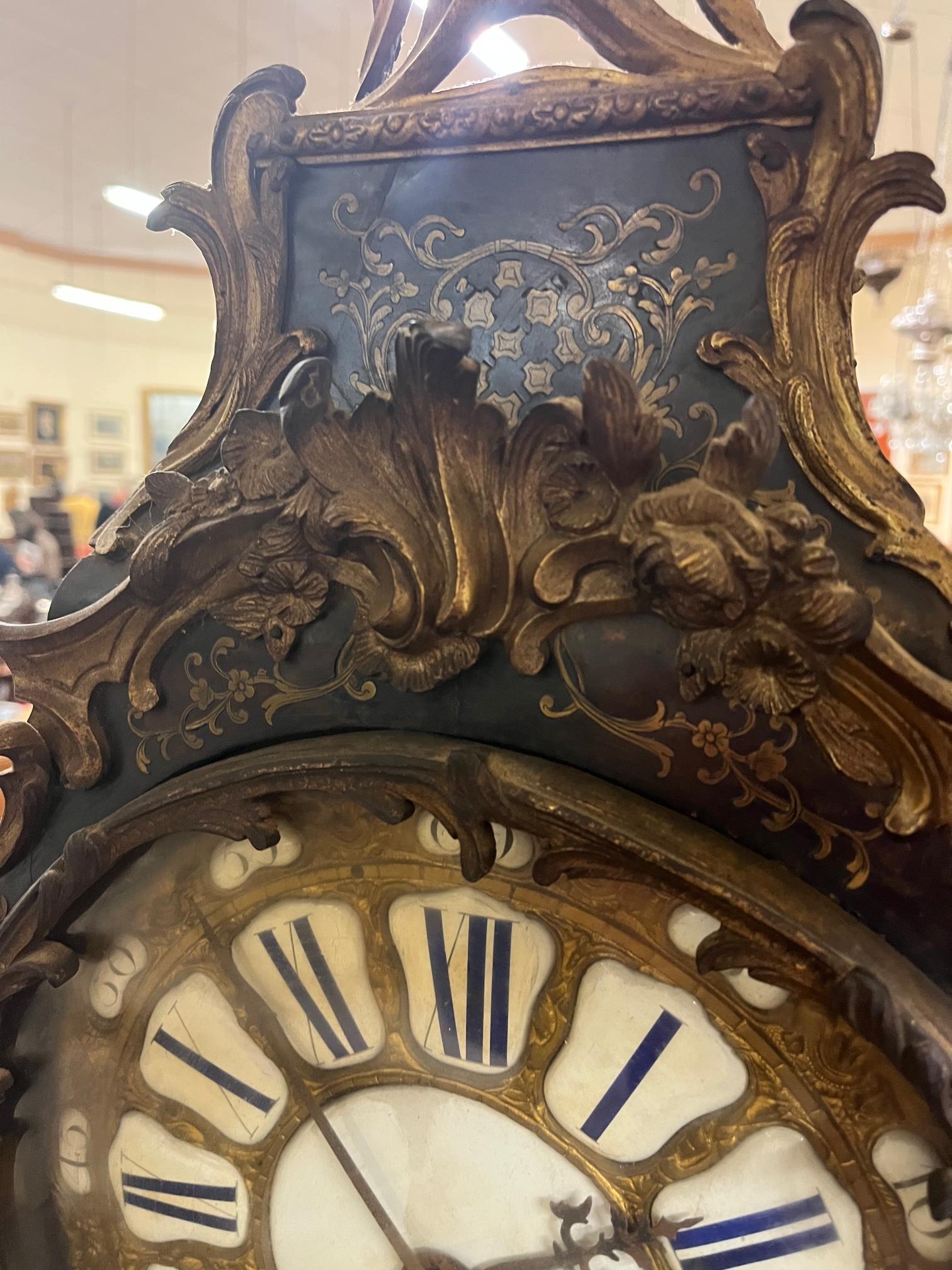 A fine quality 18th Century French ebonised and brass inlaid boulle Bracket Clock, the pierced - Image 16 of 27