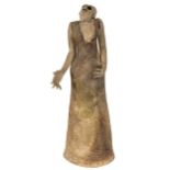 Paddy Moloney, Irish XX - XXI "Twisted Sister," clay statue, abstract, approx. 69cms (27") high,