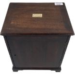 A rare late Georgian mahogany Domestic Apothecary Portable Case, by Stock, London, the lift top