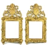 *** WITHDRAWN** A pair of late 18th Century Continental flat carved gilt Pier Mirrors.