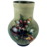 A good polychrome Moorcroft Pot Belly Vase, with floral decoration, 26cms (10"). (1)