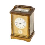 A very fine 19th Century French repeater gilt brass Carriage Clock, by M.P. Tooke, Paris, with
