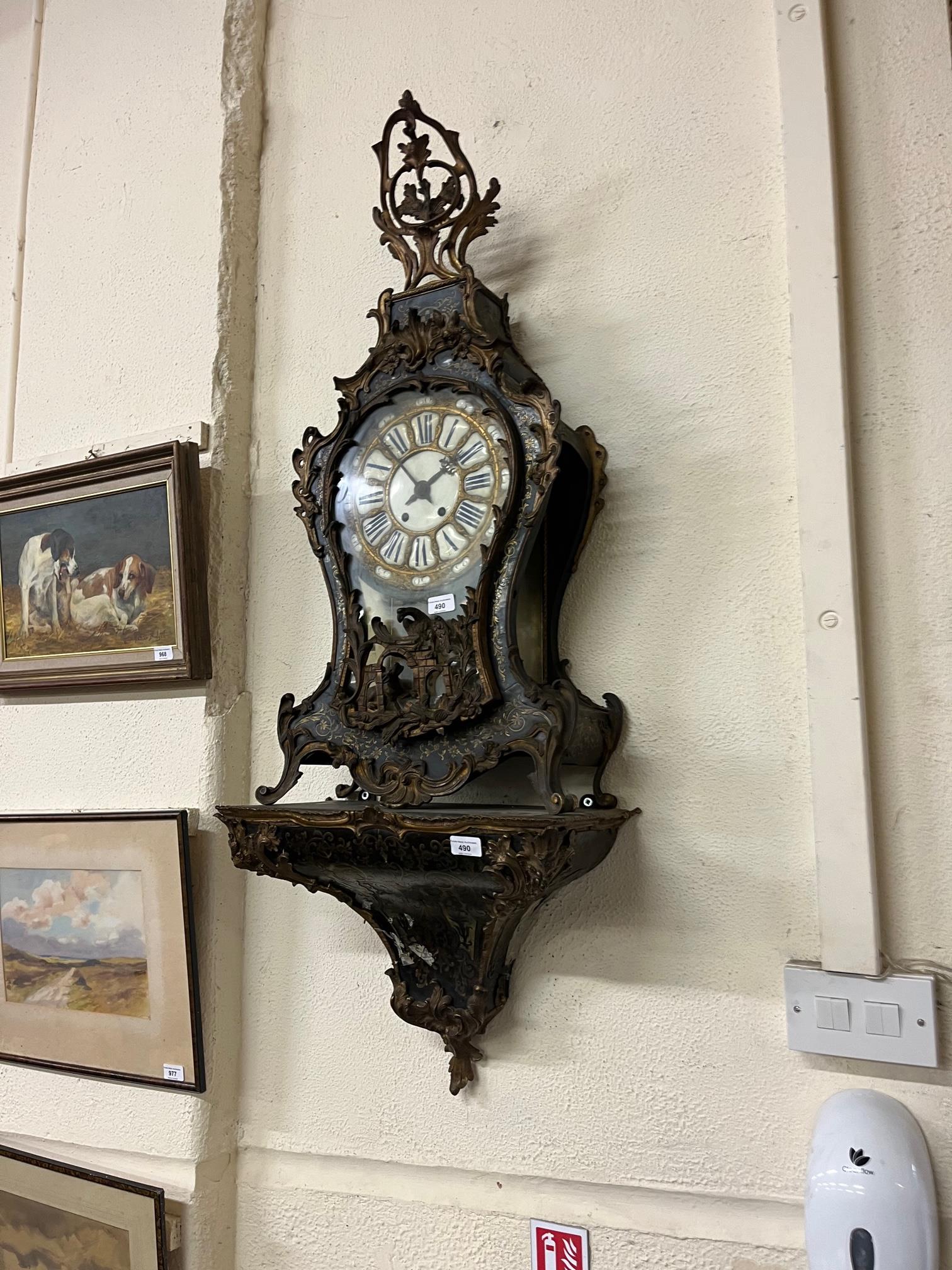 A fine quality 18th Century French ebonised and brass inlaid boulle Bracket Clock, the pierced - Image 27 of 27