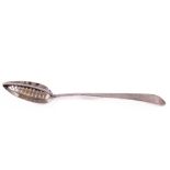 A good Irish George III taper pattern Skimming Spoon, by John Power, George III, Dublin 1804,