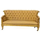 A fine quality George IV giltwood and gesso Sofa, c. 1825 in the manner of Morel and Seddon (1762-