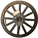 An early Ford Model 'T' spoked metal Wheel. (1)