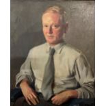 Sean O'Sullivan, RHA (1906-1964) "Mr. Desmond Martin (Architect)" O.O.C., head and shoulder portrait